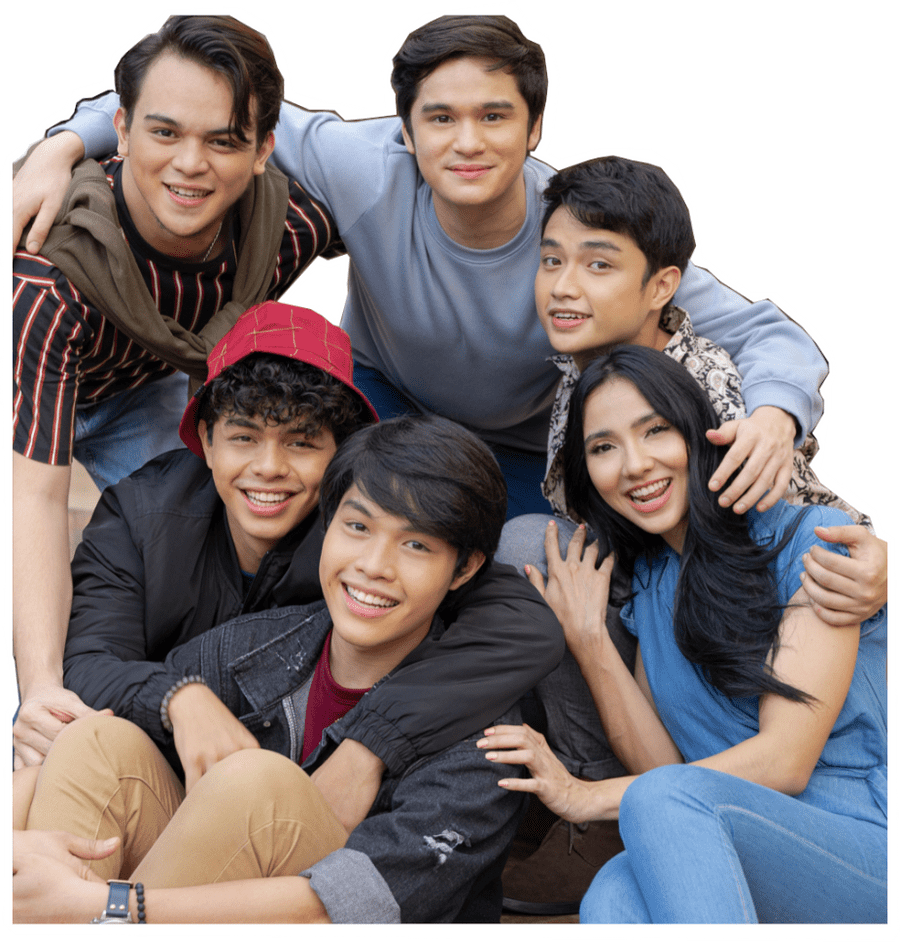 Elijah Canlas, Kokoy De Santos, Adrianna So, Kyle Velino, Miggy Jimenez, and Kych Minemoto